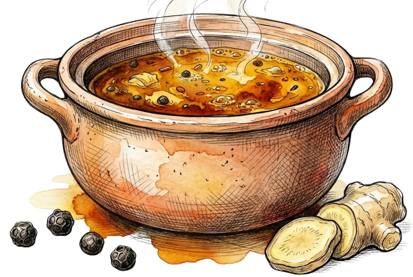 Earthen pot illustration